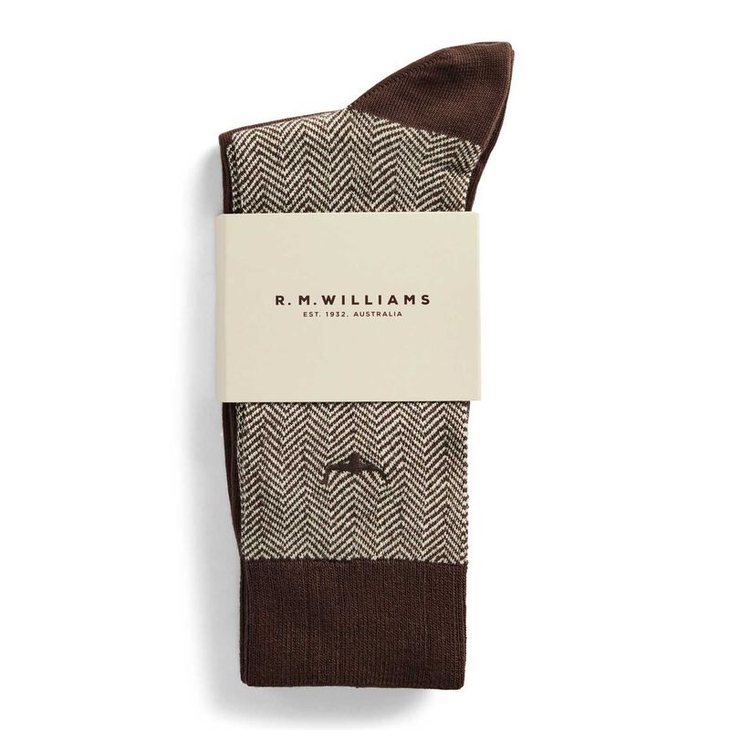 R.M. Williams Nelson Herringbone Sock 2 Pack image number 3